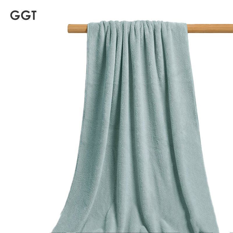 GGT 日本浴巾男士洗澡吸水速干大浴巾毛巾成人不掉毛女千草色80*160cm
