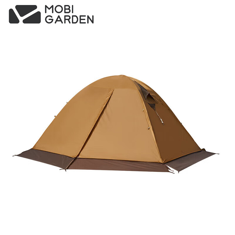牧高笛（MOBIGARDEN） NXZQU61017冷山2PLUS户外露营带雪裙双人四季双人帐篷暖沙色