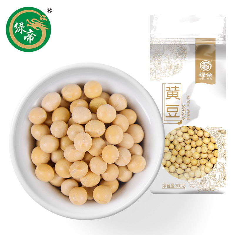 绿帝 五谷杂粮新黄豆大豆打豆浆新货粗粮豆子农家小黄豆 黄豆300g
