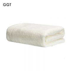 GGT 成人浴巾家用洗澡吸水速干大毛巾女高档男裹不掉毛乳白色70*140cm