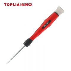 拓利亚  精密六角型螺丝批 1.3*50mm铬钒钢+三色手柄SD014703混色