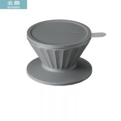 北鼎（Buydeem）  CD1024咖啡滤杯 双层过滤网 手冲咖啡神器 漏斗滤网器具 咖啡滤杯水墨灰