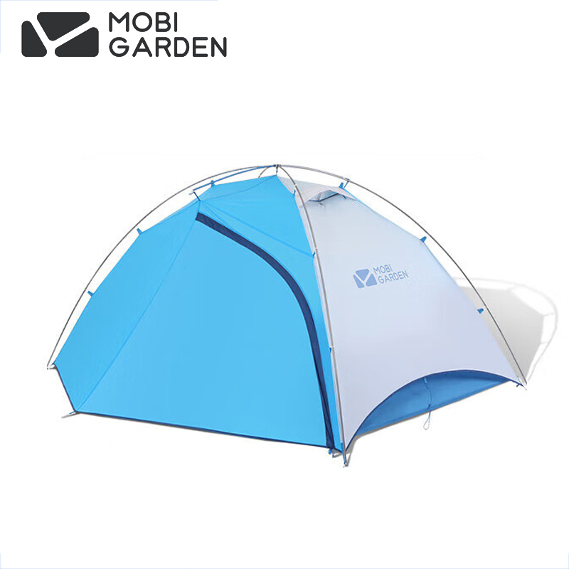 牧高笛（MOBIGARDEN）帐篷 户外徒步露营防雨铝杆超轻三季双人双层帐篷山翼双人/蓝色UL2 NX19561003