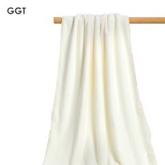 GGT 日本男士浴巾洗澡吸水速干大浴巾毛巾成人不掉毛女乳白色80*200cm