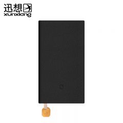 迅想 A6软皮荔枝纹笔记本工作软抄本会议记录本初高中生练习本水晶黑6566