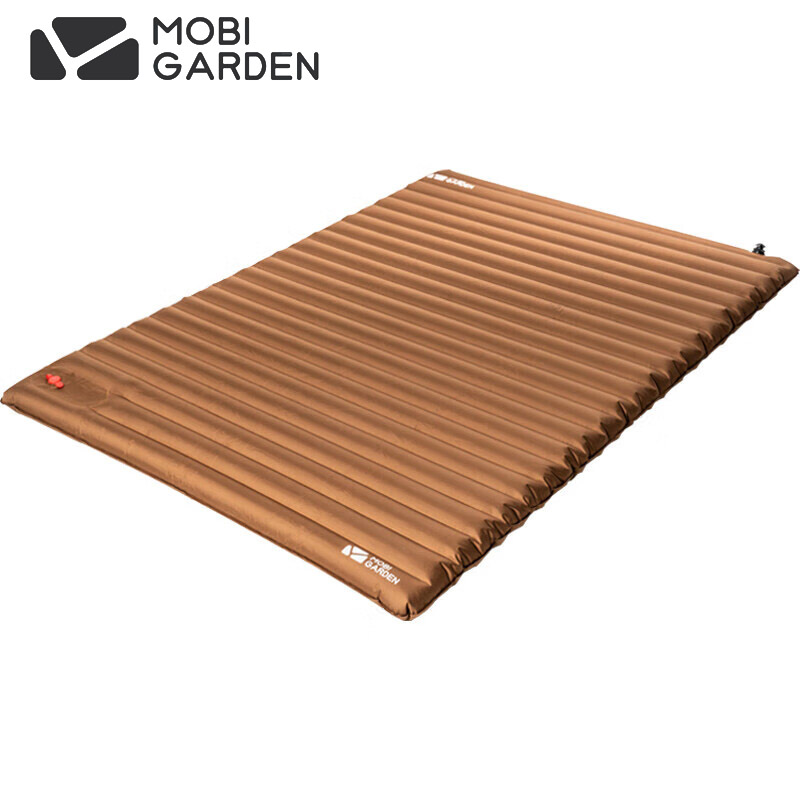 牧高笛（MOBIGARDEN） NX20663005金牛双人气垫防潮垫户外露营加宽加厚折叠气垫床栗棕色