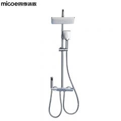 四季沐歌（MICOE）淋浴花洒套装 精铜龙头按键花洒全套 沐浴自洁手持顶喷家用淋雨器  M7冷热 玻璃面板+钢琴按键