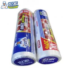 世家 点断式保鲜袋经济装巧撕手撕可微波炉家用耐高温耐冷冻 小号1卷