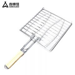 尚烤佳（Suncojia） SKJ-014双鱼烤鱼网烤鱼网烤鱼夹烧烤烤蔬菜夹烧烤工具