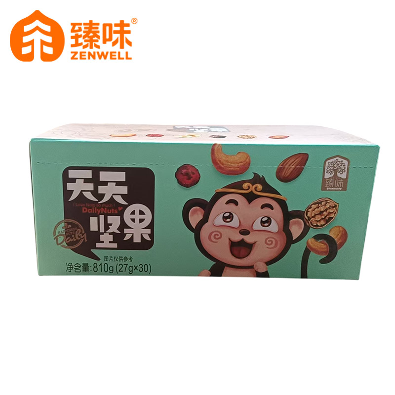 臻味 干果炒货儿童果干成人孕妇营养搭配零食 独立小包装 儿童款 天天坚果810g