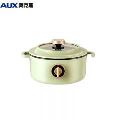奥克斯（AUX） 电煮锅 多功能宿舍煎涮一体锅泡面锅 2.5升 25B01（复古绿）