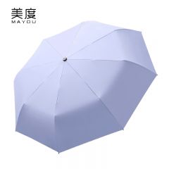 美度（MAYDU） M3035全自动太阳伞女三折遮阳伞黑胶防晒防紫外线晴雨伞两用折叠伞熏衣紫