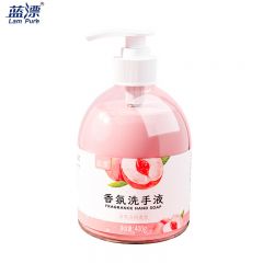 蓝漂 蜜蜜白桃香氛洗手液泡沫丰富添加保湿因子护手温和洁净400g  珠光质地-1个泵头