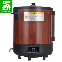 圣托（Shentop） 40L红木纹电子甑饭煲 3-8kg米甑蒸饭煲 大容量工厂饭店酒店电饭锅 DKC01