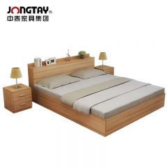 中泰（jongtay） J-JBDZ07板木床现代简约公寓宿舍双人床 1500*2000*500mm