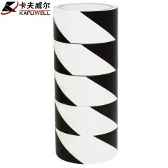 卡夫威尔 安全警示胶带（黑白款）48mm*16m五卷装 TE3444