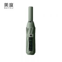 美度（MAYDU） M3315黑胶全自动10骨太阳伞防晒防紫外遮阳伞女晴雨两用雨伞森林绿