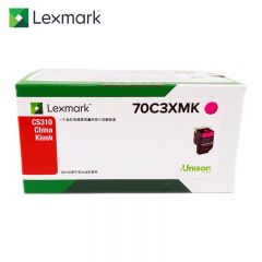 利盟（Lexmark）70C3XMK适用CS310 CS410DN CS510 70C80K0墨盒 品红色 4000页 China Kiosk版