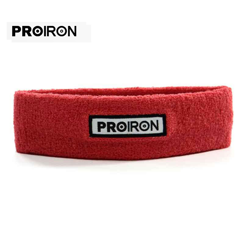 PROIRON 运动发带竹炭头带红色