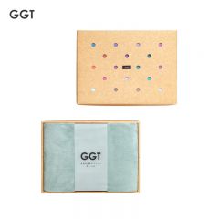 GGT 日本雪花绒浴巾礼盒加大加厚款送礼成人大浴巾速干男女洗澡巾浴巾礼盒装千草80*160cm