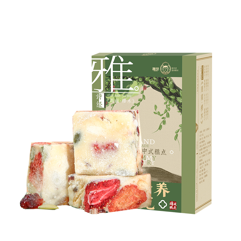 雅觅 草莓奶酪综合雪花酥 300g