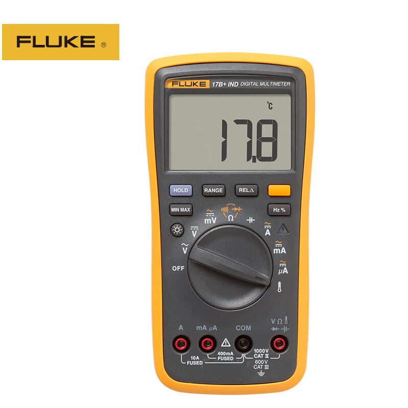 福禄克（FLUKE） 数字万用表 高精度自动便携式多用表 F17B+ IND