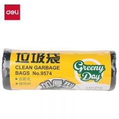 得力（deli） 垃圾袋 9574 50*60cm 黑色承重力强不易破