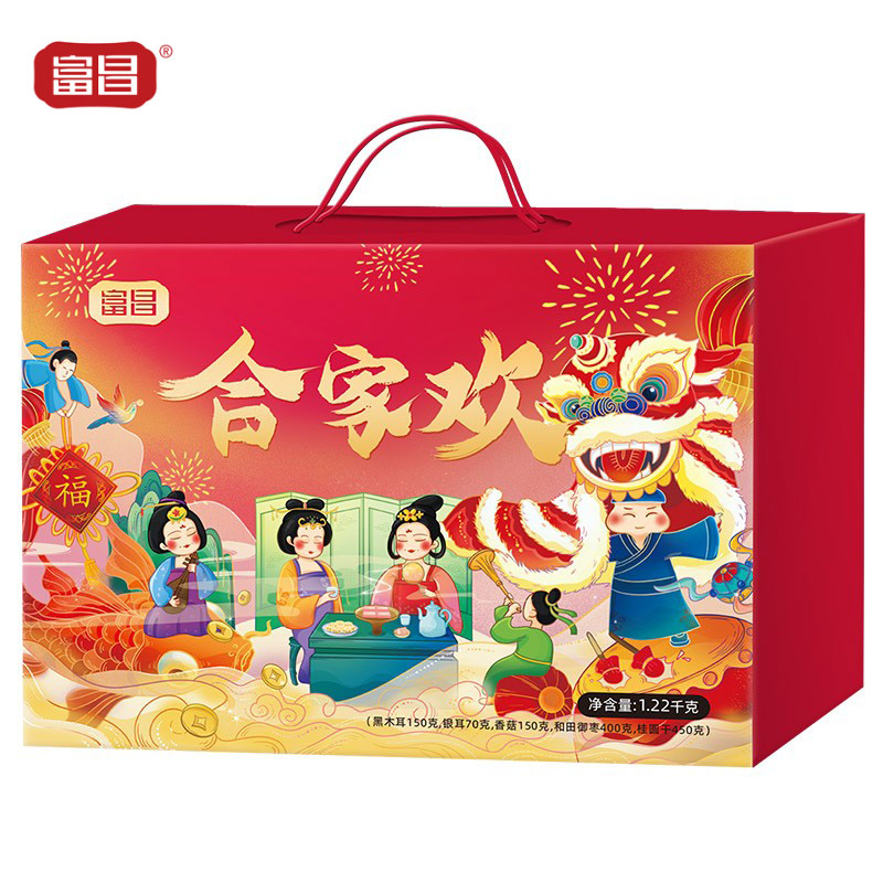 富昌 干货 南北干货 富昌合家欢精选礼盒1220g