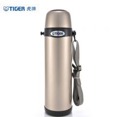 虎牌（TIGER） 304不锈钢真空保温杯便携旅行壶户外必备 MBI-A10C 1L 香槟金(NH)