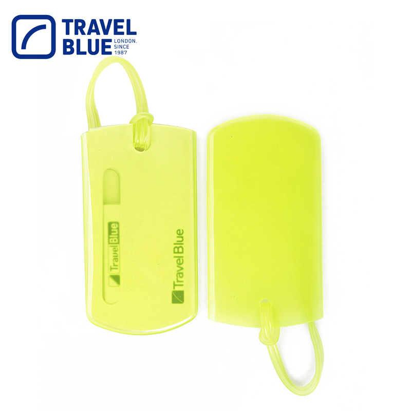 蓝旅（TRAVEL BLUE） 016旅行箱方形行李牌商务出行旅游软胶行李标签牌易识别绿色