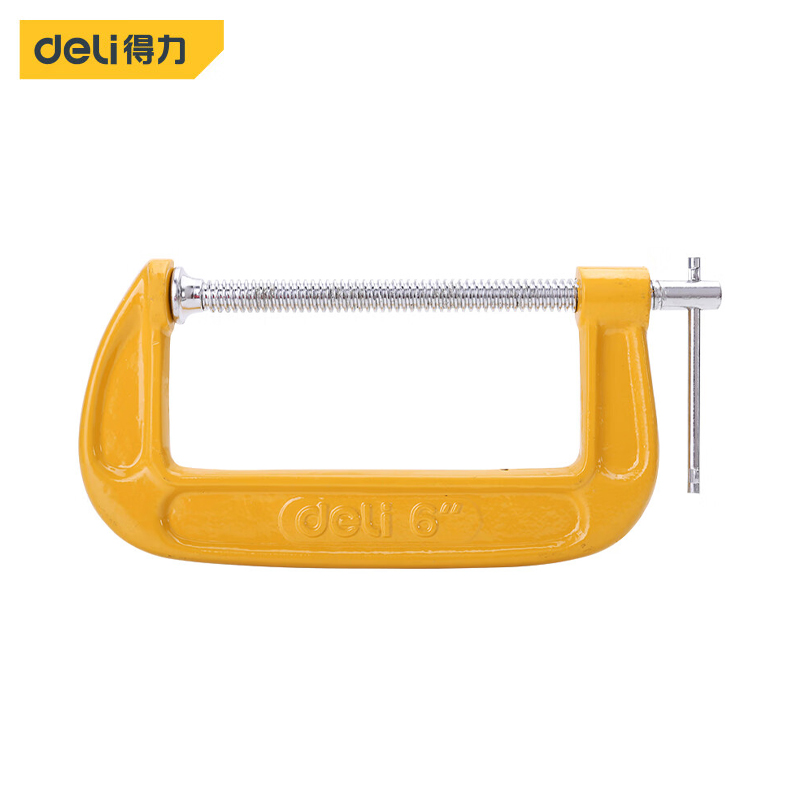 得力（deli） DL-G206 G字夹C型木工夹子6寸木工夹紧器快速夹具固定器磨具夹
