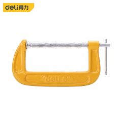 得力（deli） DL-G206 G字夹C型木工夹子6寸木工夹紧器快速夹具固定器磨具夹