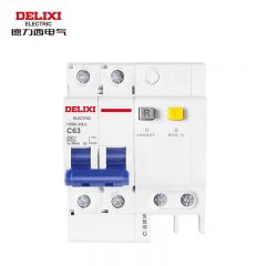 德力西（DELIXI）空气开关 家用空开带漏保HDBE63LE2C63小型漏电保护断路器 2P63A