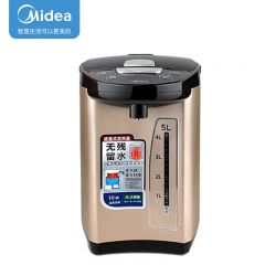 美的（Midea）  电热水瓶304不锈钢5L电水壶多段温控烧水自动出水烧水壶保温PF709-50T