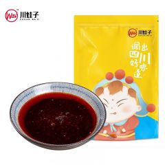 川娃子 四川麻辣火锅底料麻辣烫底料串串香底料 清油火锅底料（半油半料）500g