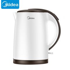 美的 (Midea) 不锈钢烧水壶 电水壶 家用电热水壶 TM1502b 1.5L 白色