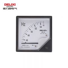 德力西电气 模拟指示电测量仪表 电流表 6L2 频率表 45-55Hz 380V