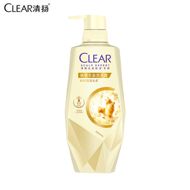 清扬（CLEAR）头皮护理强韧丰盈氨基酸洗发露700g 修护脆弱头皮