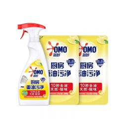 奥妙（OMO） 含食品级小苏打净洁无残留 油污净组合480g+380g+450g