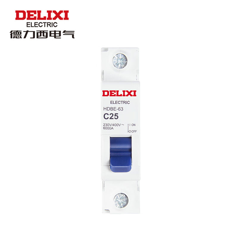 德力西（DELIXI）空气开关 HDBE631C25 家用空开小型断路器1P单极断路器 1P25A