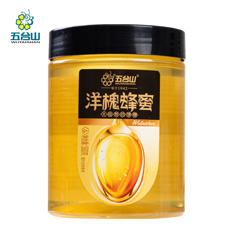 五台山 天然蜜源家庭装营养滋补食品冲饮烘焙食材佐餐蘸酱 洋槐蜂蜜500g/瓶