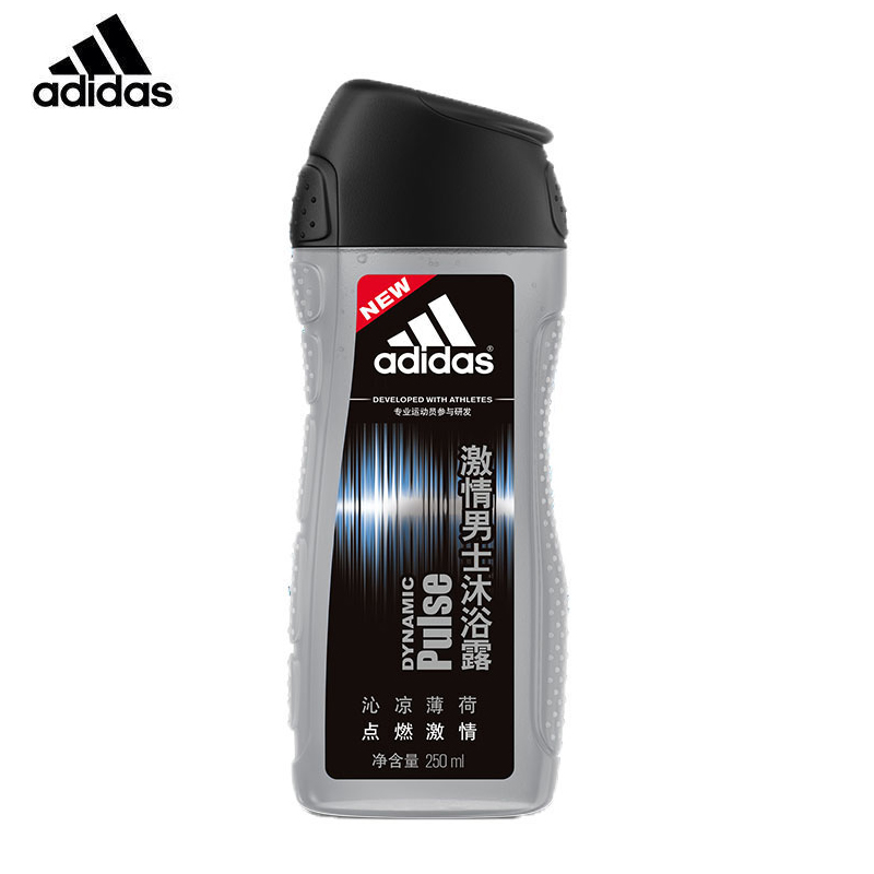 阿迪达斯（Adidas） 男士活力沐浴露—激情250ml净爽醒肤浴后留香