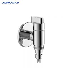 九牧（JOMOO） 74093-706/1B-1 角阀 洗衣机水龙头脱落止水止逆阀快开水龙头加厚三角阀  洗衣机专用-4分 亮银