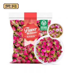 贡苑 花草茶叶绿色食品大朵平阴无硫干玫瑰花茶200g/袋