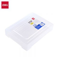 得力（deli） 78930文件收纳盒 防水耐摔透明可视 天地盖结构 透明