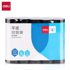 得力(deli) 平底垃圾袋 9588 45*50cm 中号 黑色