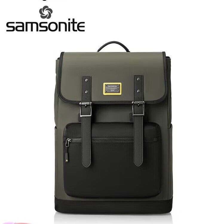 新秀丽（Samsonite） 双肩包男士16英寸 TR1*04029 军绿色