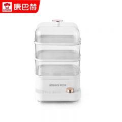 康巴赫（KBH） 元气电蒸箱电蒸锅12L大容量防干烧设计食品级材质分隔防串味带食谱多功能家用 三层电蒸锅KBH-MD4