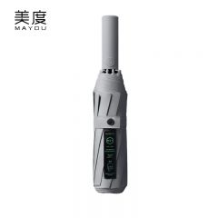美度（MAYDU） M3315黑胶全自动10骨太阳伞防晒防紫外遮阳伞女晴雨两用雨伞迷雾灰