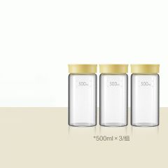 北鼎（Buydeem）密封罐500ML（3个装）小鹅黄